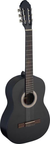 Concert guitare noir mat - 4/4,